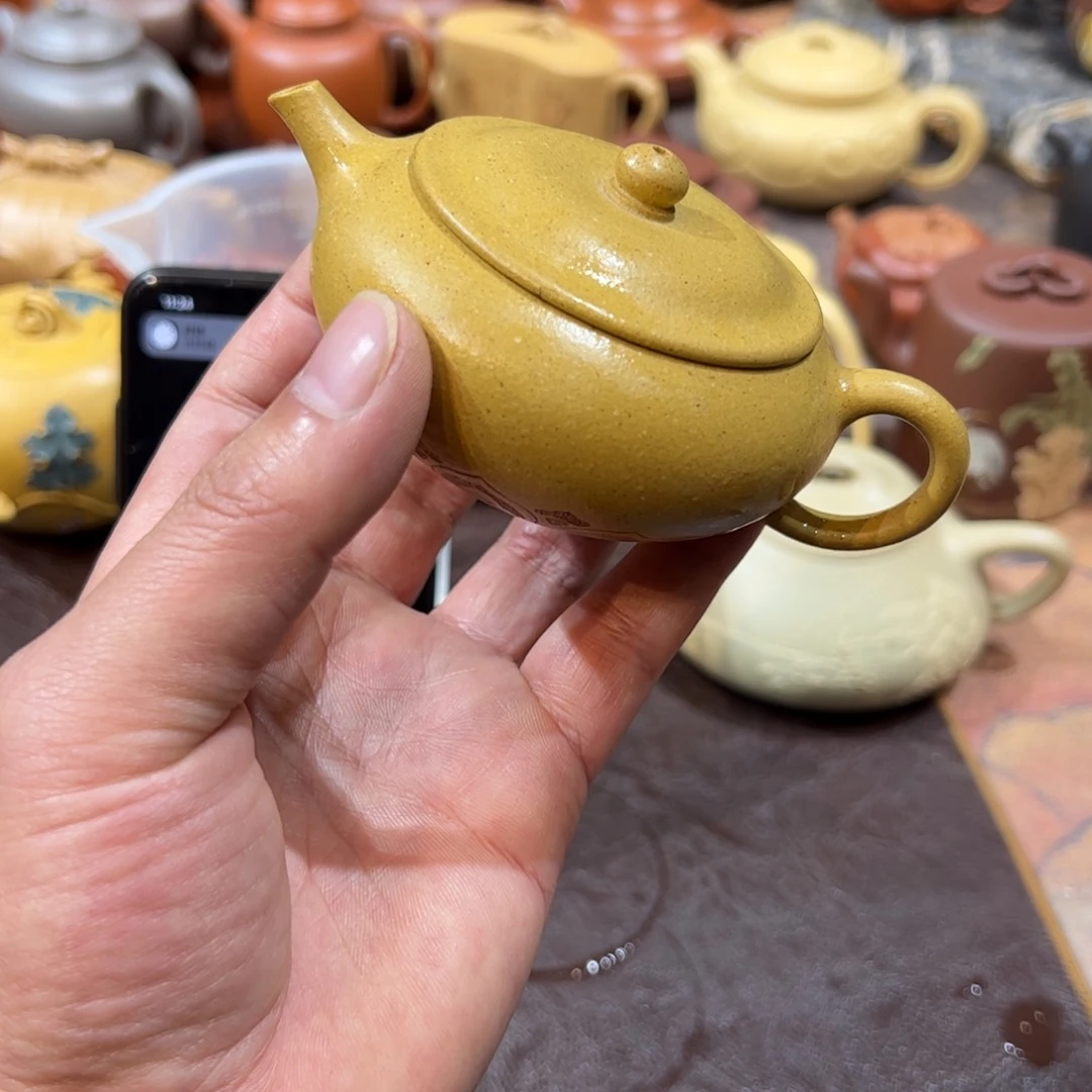 紫砂茶壶荷****6精工手工紫砂壶