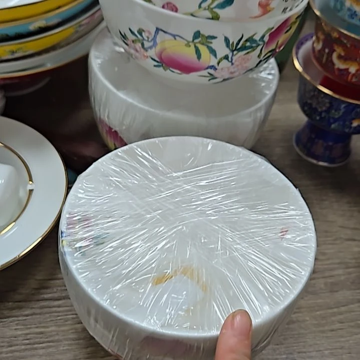 霖***涵瓷片微瑕珐琅彩5寸6个米饭碗66666