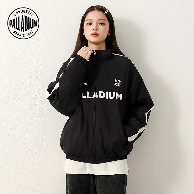 PALLADIUM帕拉丁冬季男款上装户外运动休闲拼接条纹短棉服1012729