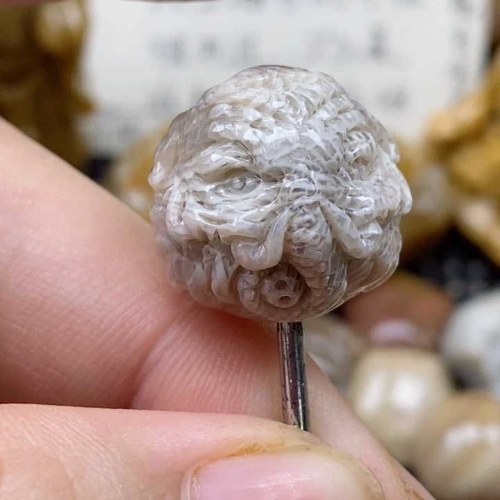 颈饰未镶嵌硅化珊瑚（珊瑚玉）