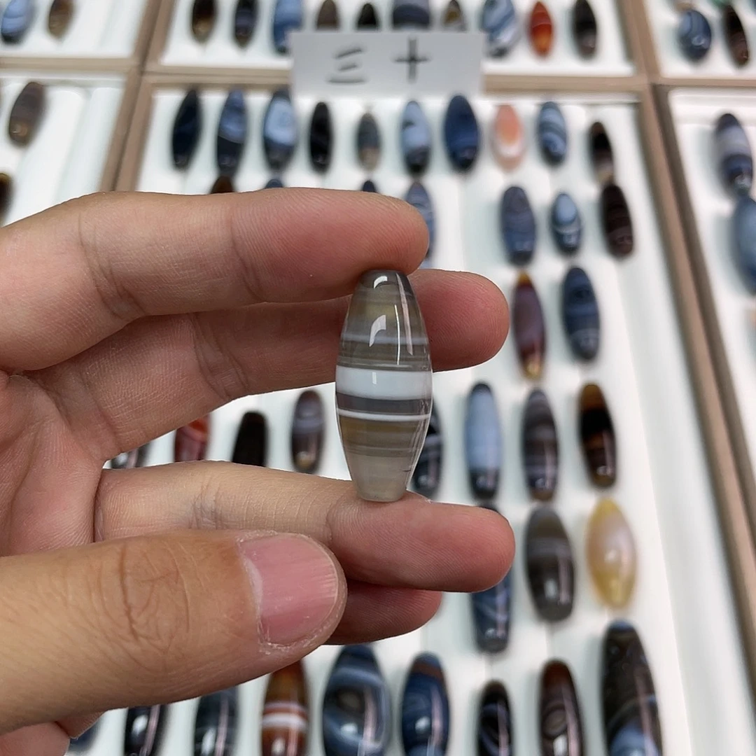 玛瑙/玉髓颈饰合金6*9