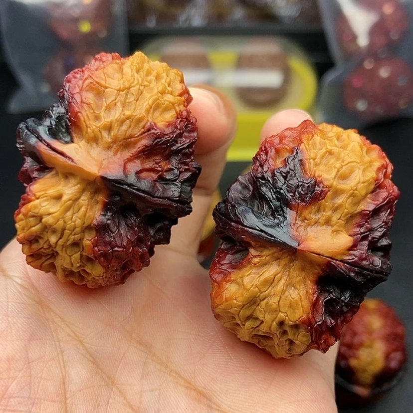 【闪购商品】把件文玩核桃44尺太湖石元宝