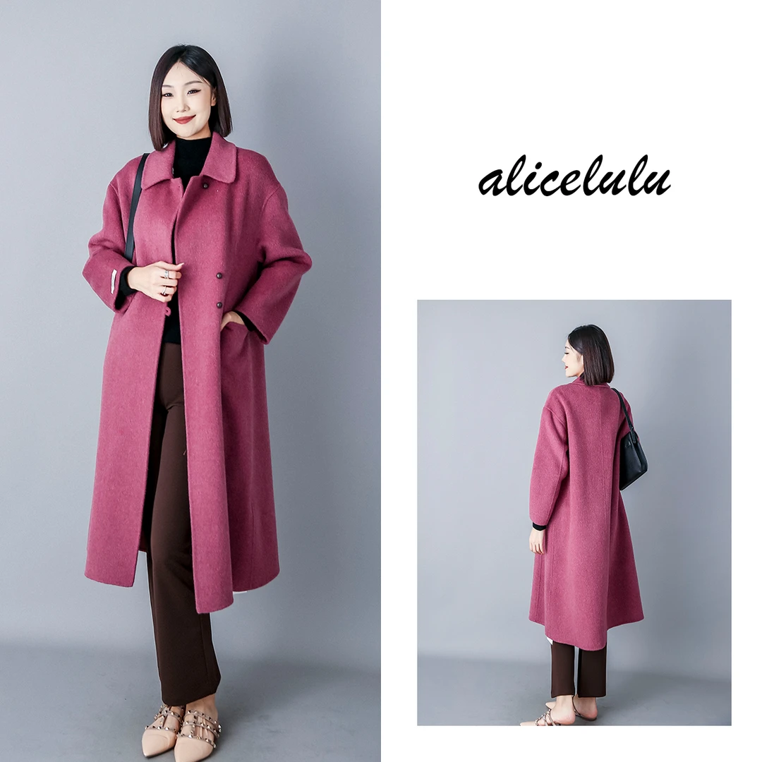 1 ALICE “轻暖双拼”毛呢大衣 奢贵绒感 细腻柔滑 S2139570Tr