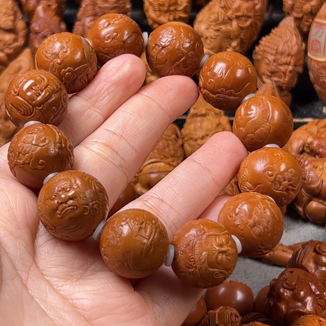王***发手串/手链橄榄核核雕