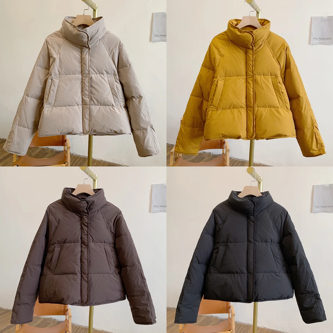 C5332拉链立领短款羽绒服