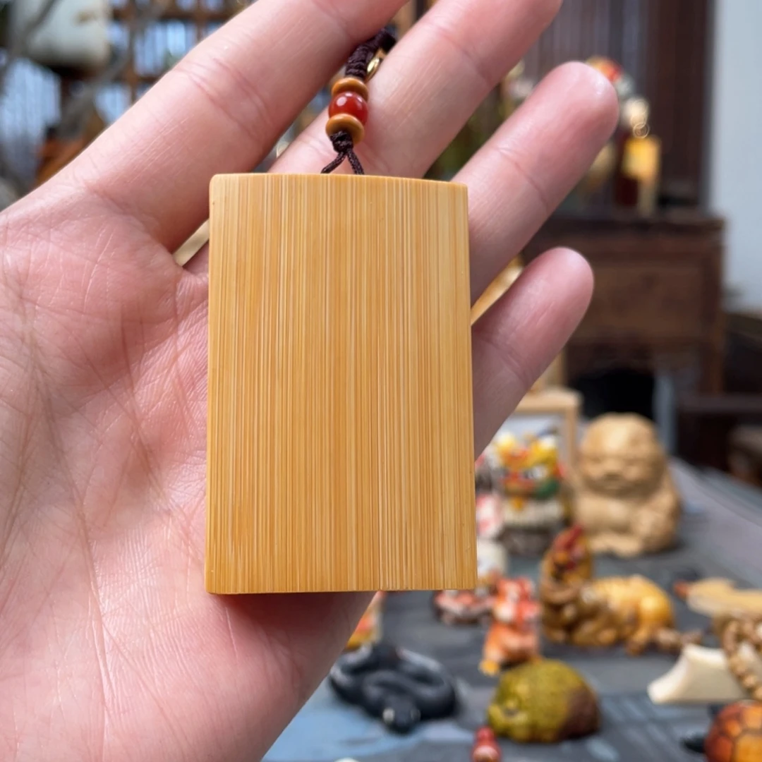 木方颜竹木艺术把件