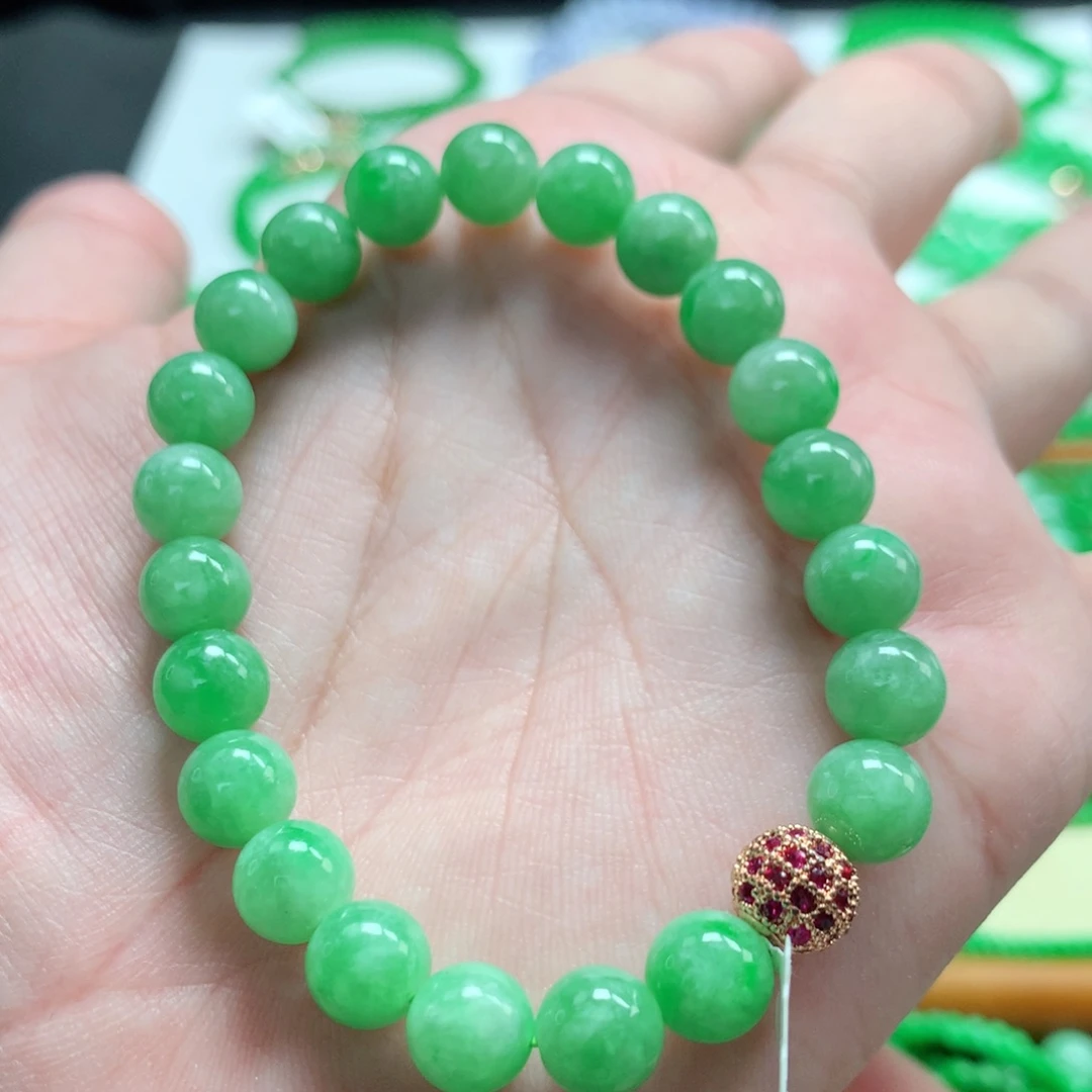 云***途翡翠未镶嵌手链翡翠