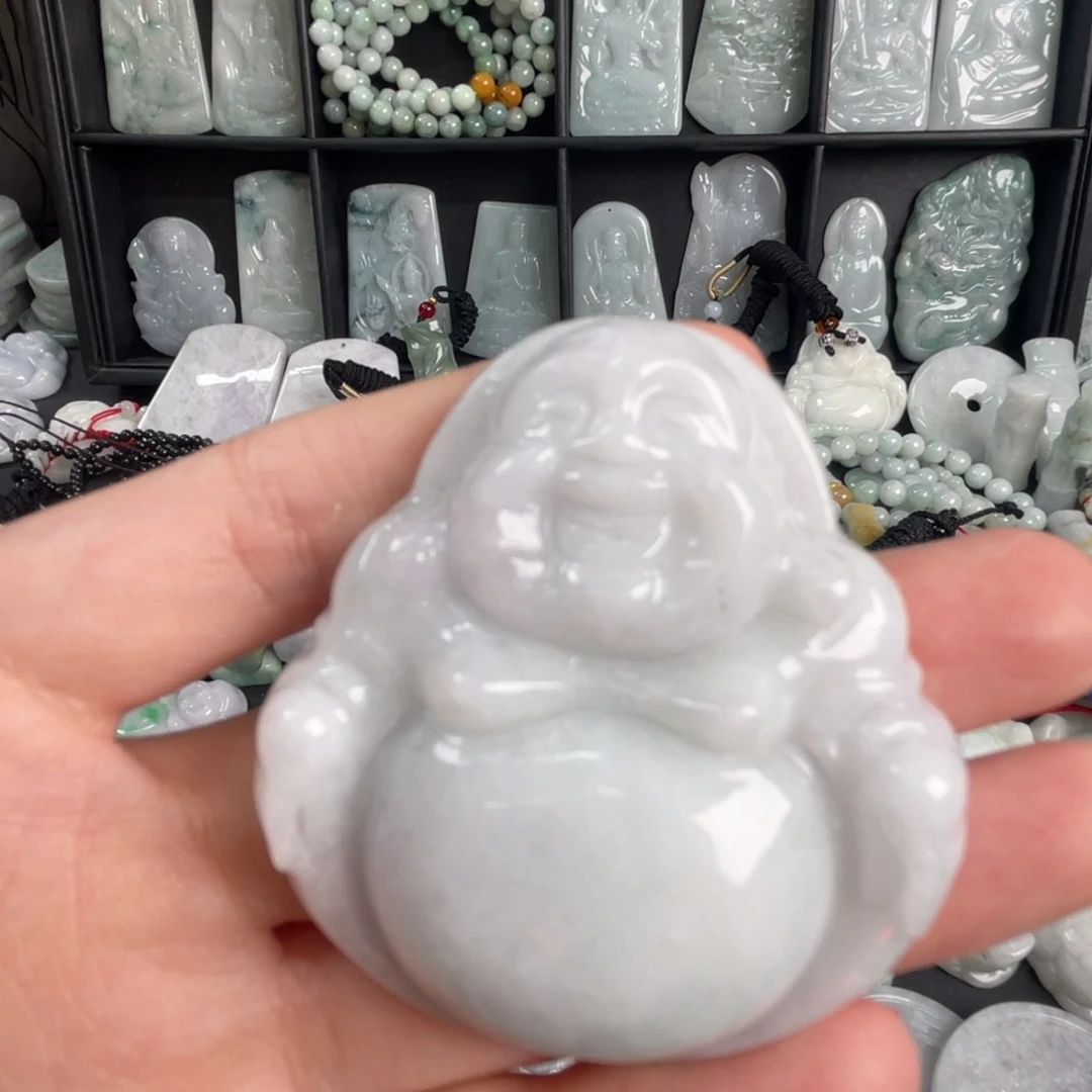 翡翠未镶嵌吊坠(不含链)微瑕