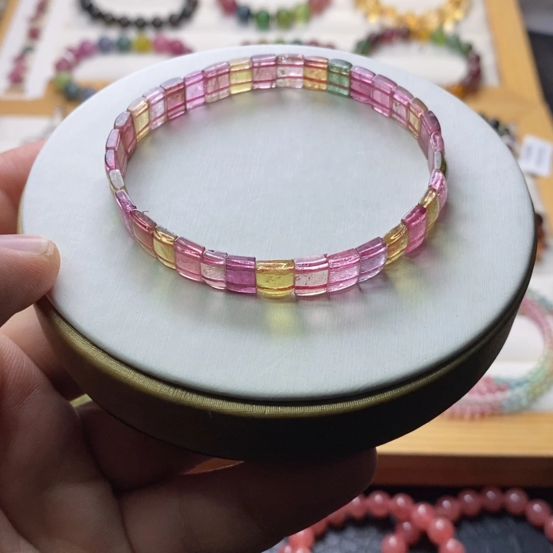 碧玺手链碧玺未镶嵌