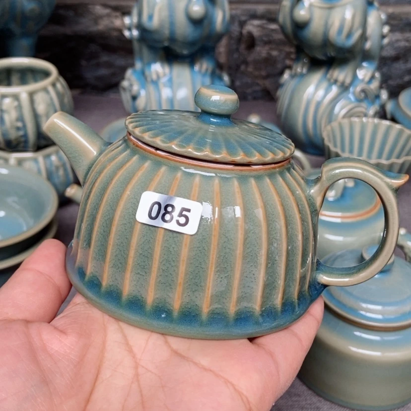 【闪购商品】南瓜壶微瑕天蓝釉