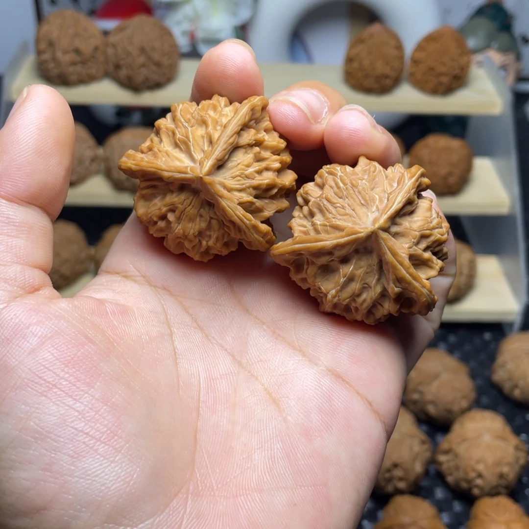 吊坠文玩核桃盘山41全白茬