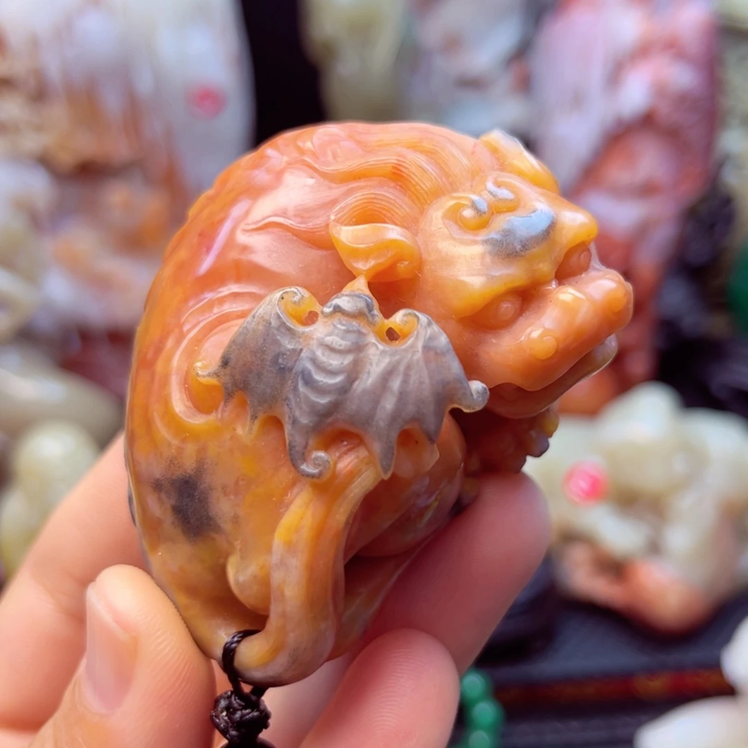 寿山石貔貅手玩件