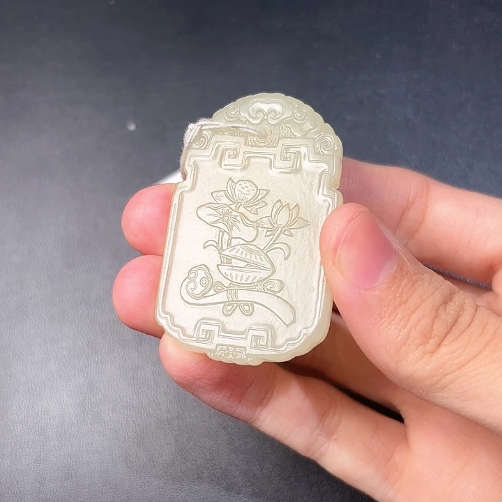 和田玉挂件未镶嵌领**舟