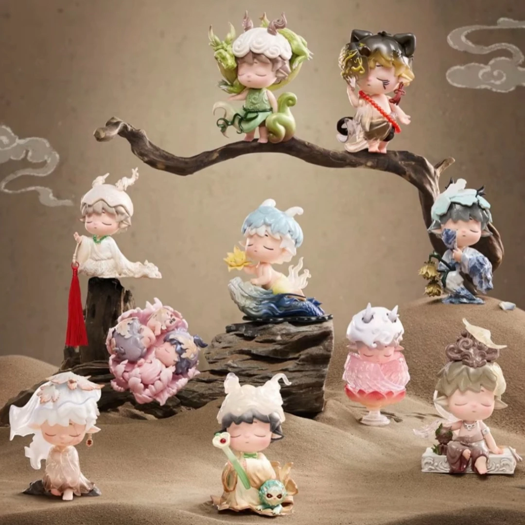 【直播拆盒】正版Heyone黑玩MIMI新国风山河听归声盲盒手办摆件公仔