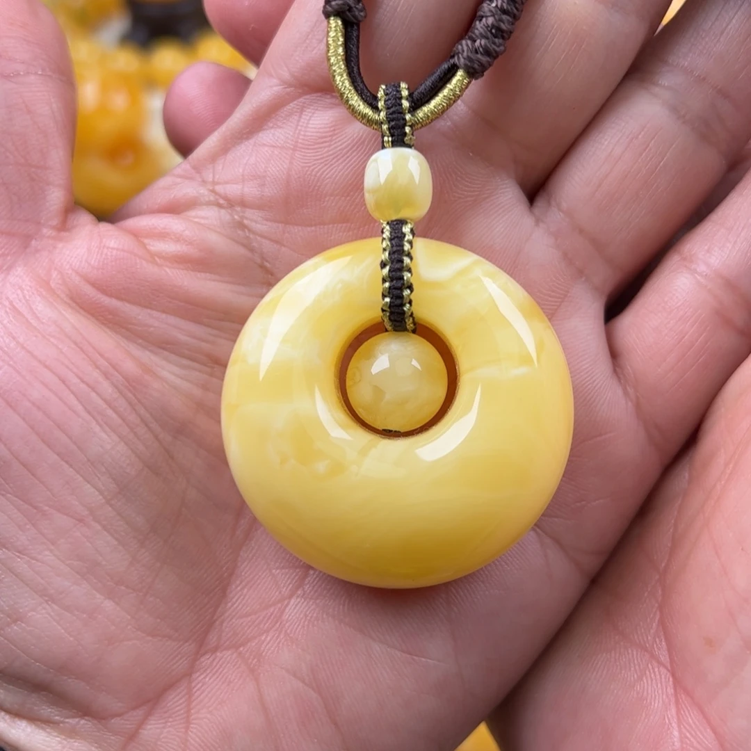 蜜蜡未镶嵌颈饰纯天然琥珀蜜蜡无优化