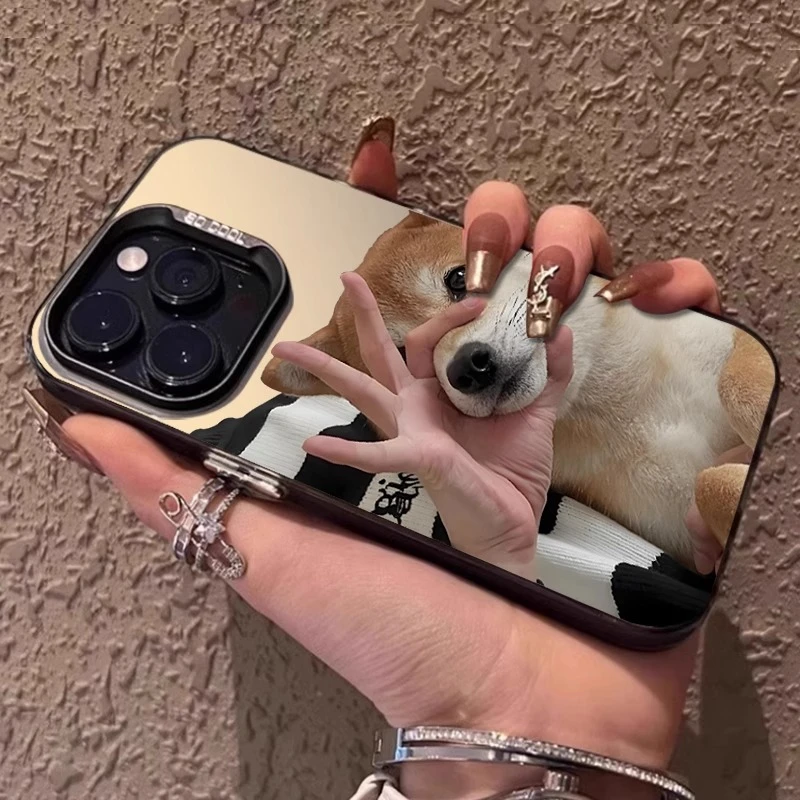 闭嘴小狗适用苹果16promax手机壳iphone15promax趣味保护套14个性