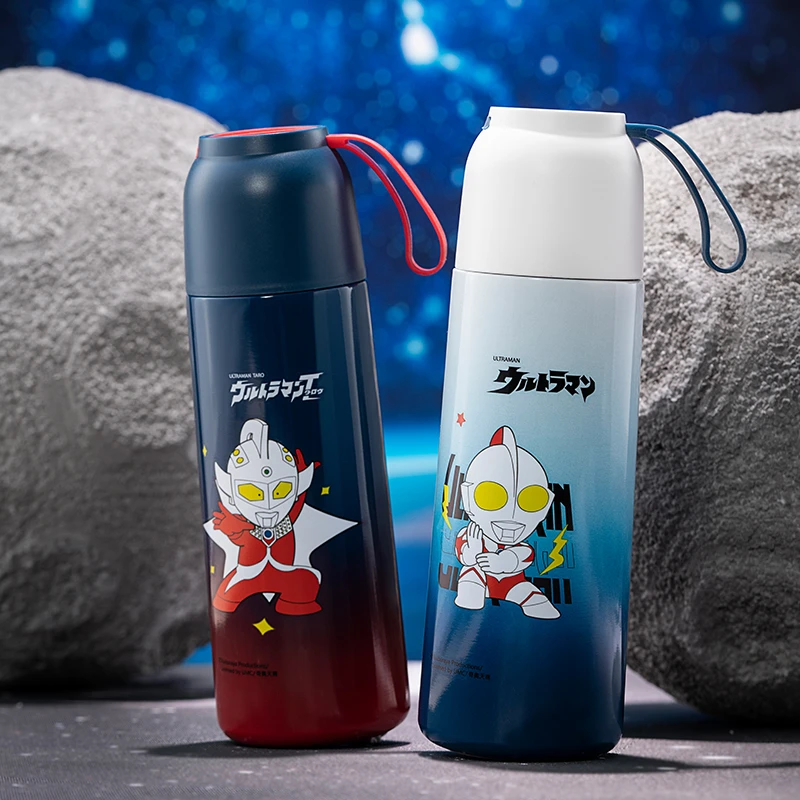 艾可思奥特曼乐游保温杯460ml可爱直饮保温杯