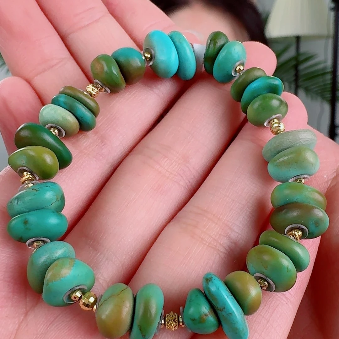 18K金镶嵌绿松石珠宝奇石