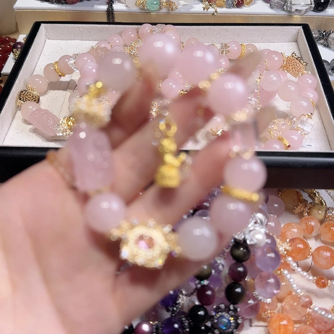 水晶手链未镶嵌吧