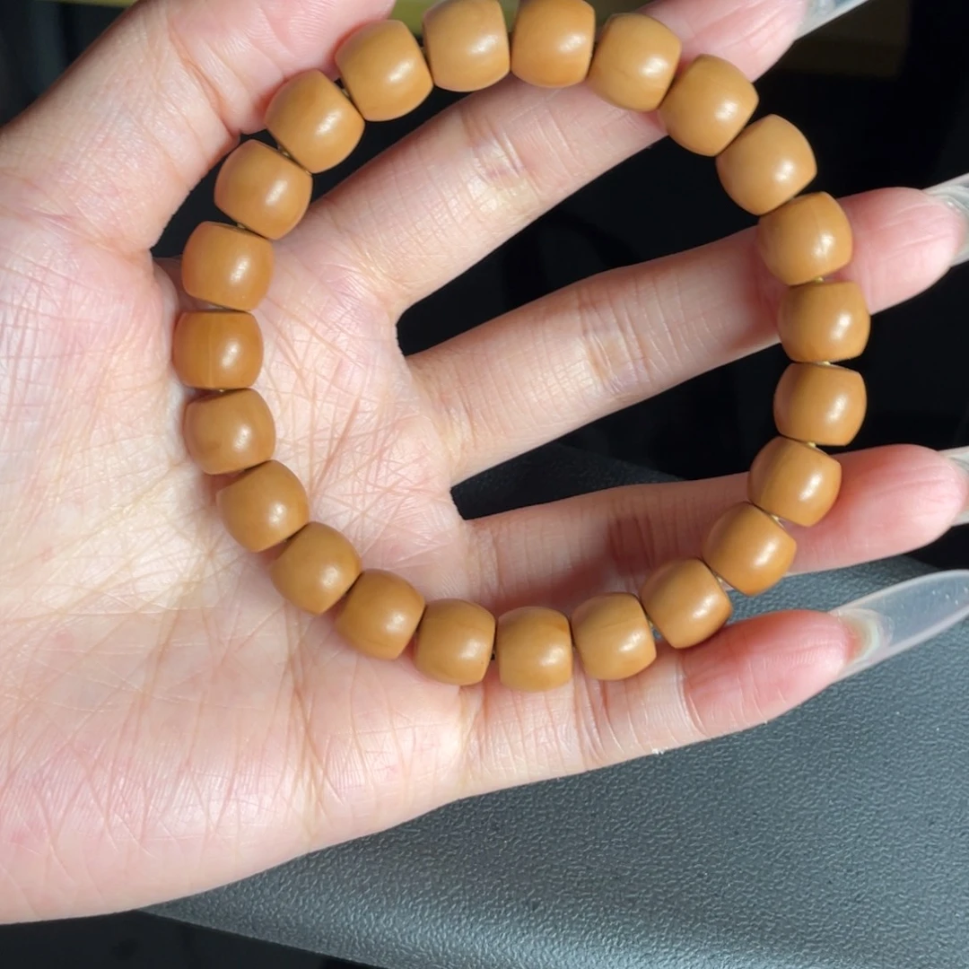 猴头核桃手串无暇微走色哑光直切10+