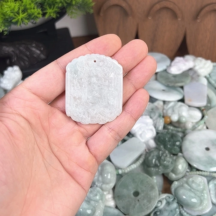 颈饰未镶嵌翡翠天然A货翡翠0018