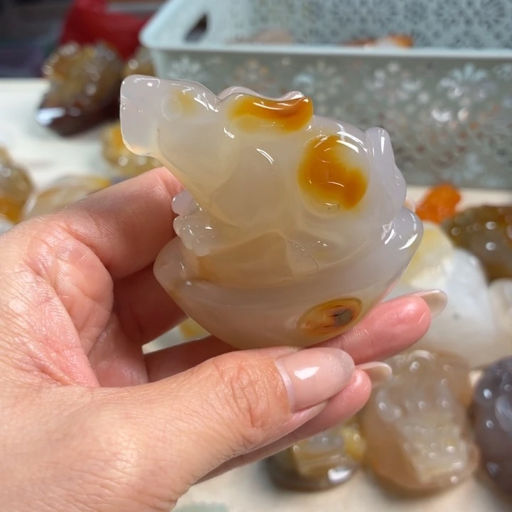 玛瑙/玉髓未镶嵌吊坠(不含链)