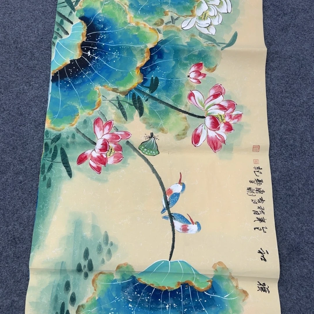 小***子国画绘画作品欣赏展示