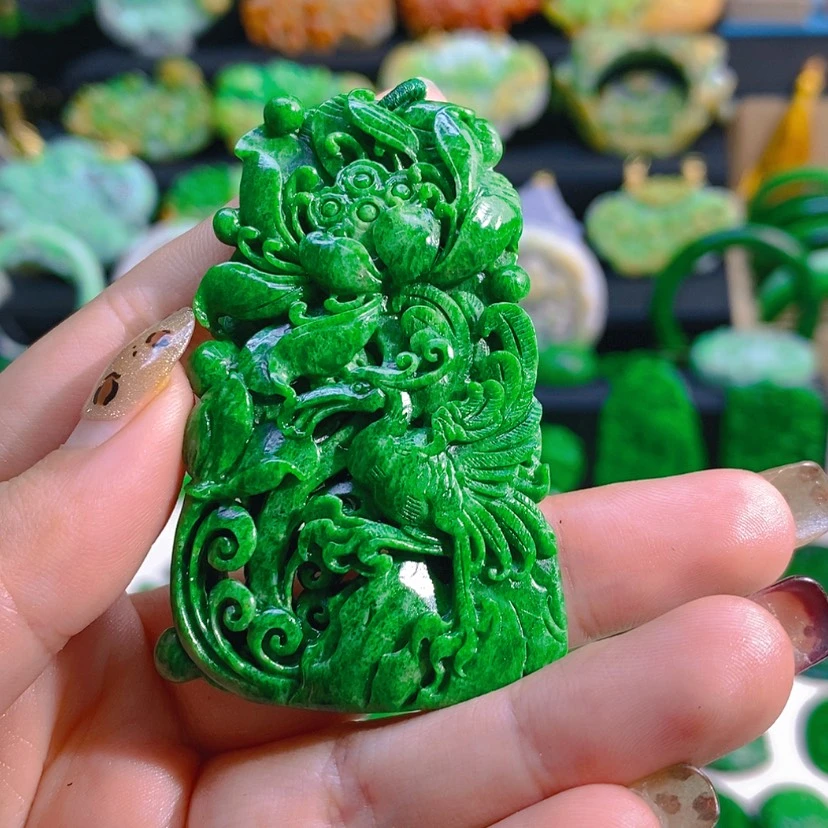 【闪购商品】翡翠颈饰未镶嵌和和美美前程似锦