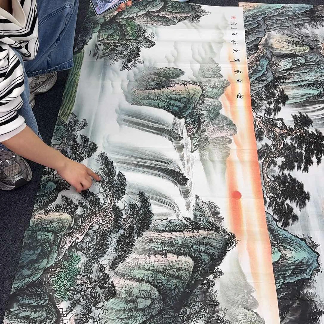 纯手绘国画作品作品