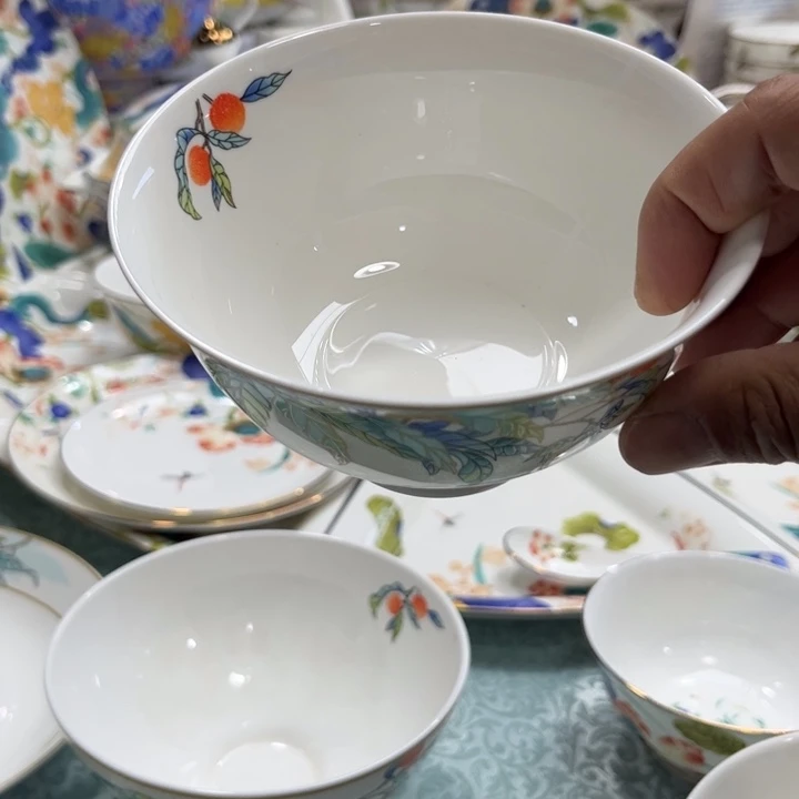 瓷片荔枝五寸碗六个哇塞