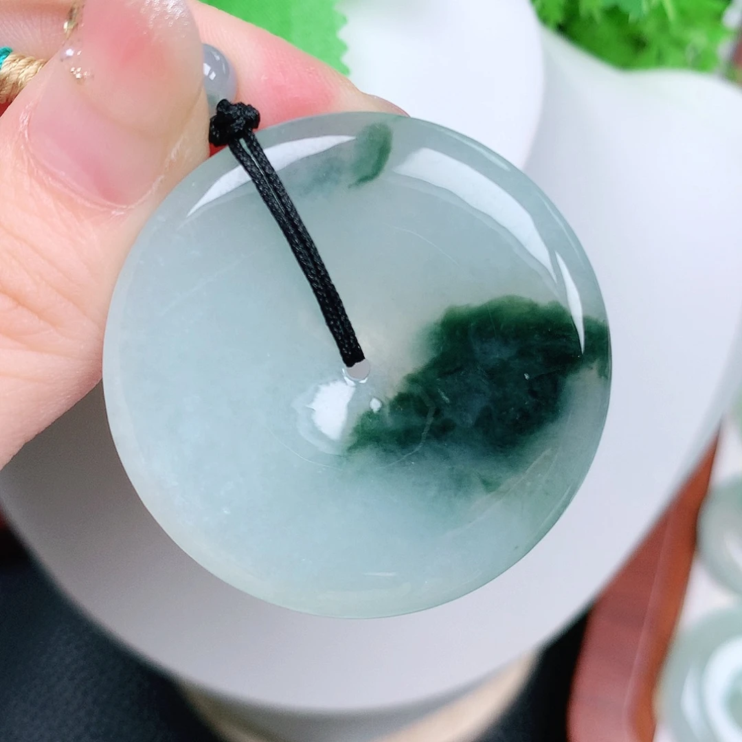 翡翠未镶嵌颈饰平安39-5.6