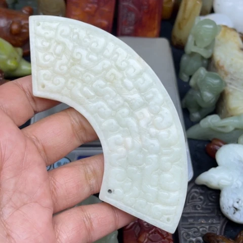 蛇纹石玉未镶嵌颈饰31