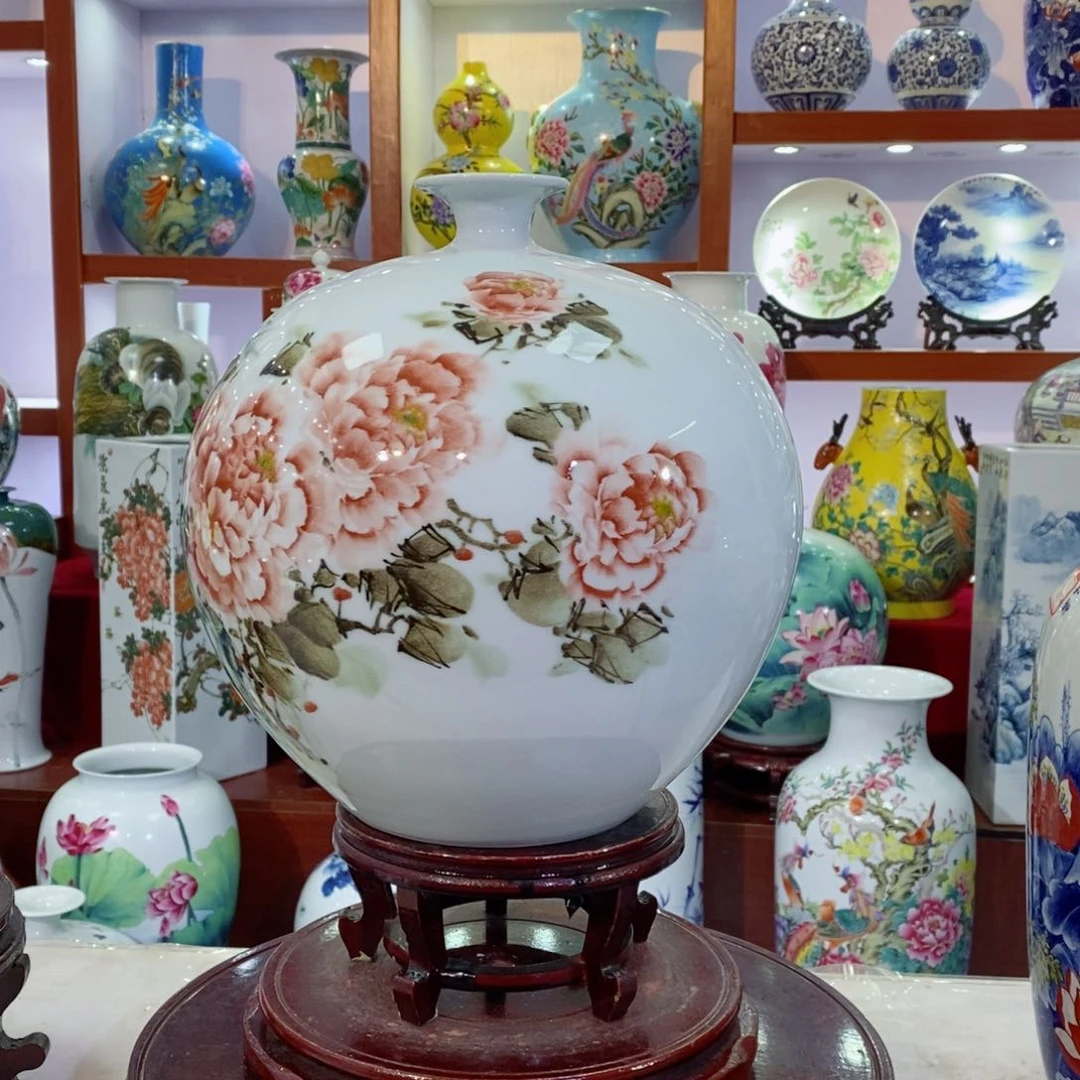 瓶景德镇陶瓷手绘