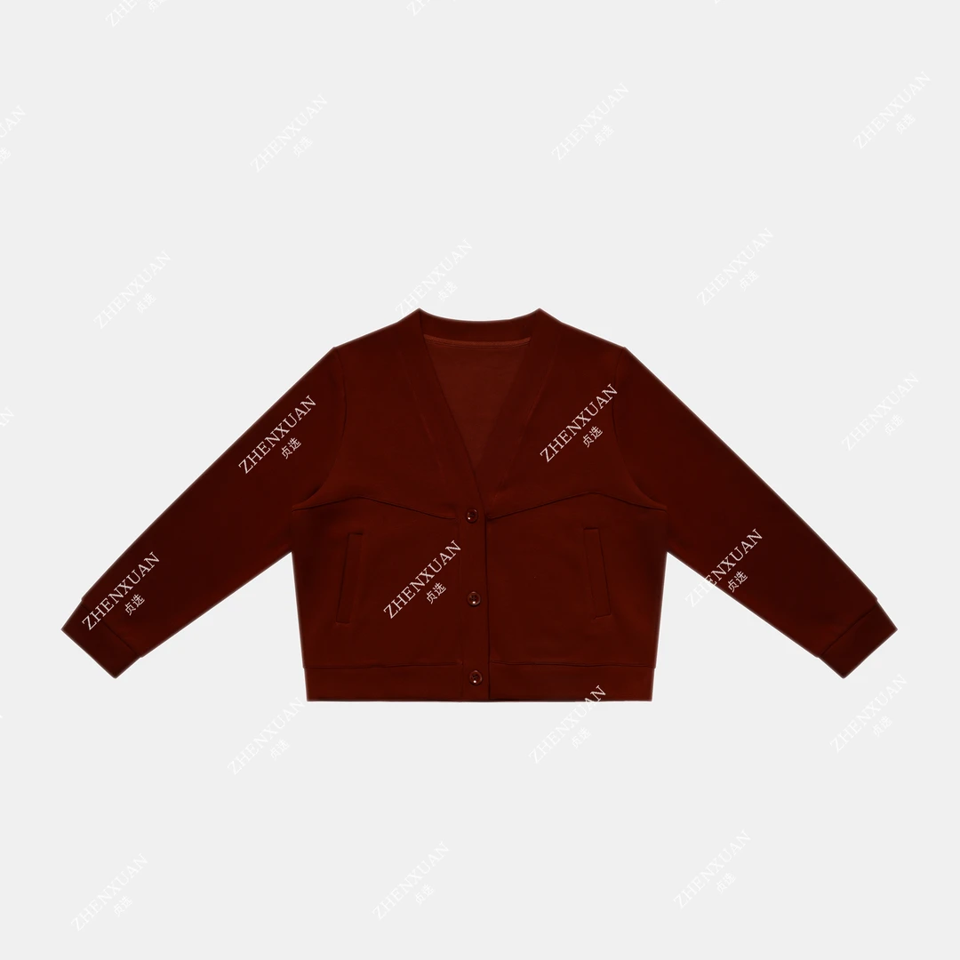 6158-女款毛针织衫垂坠针织开衫针织衫秋季ins风