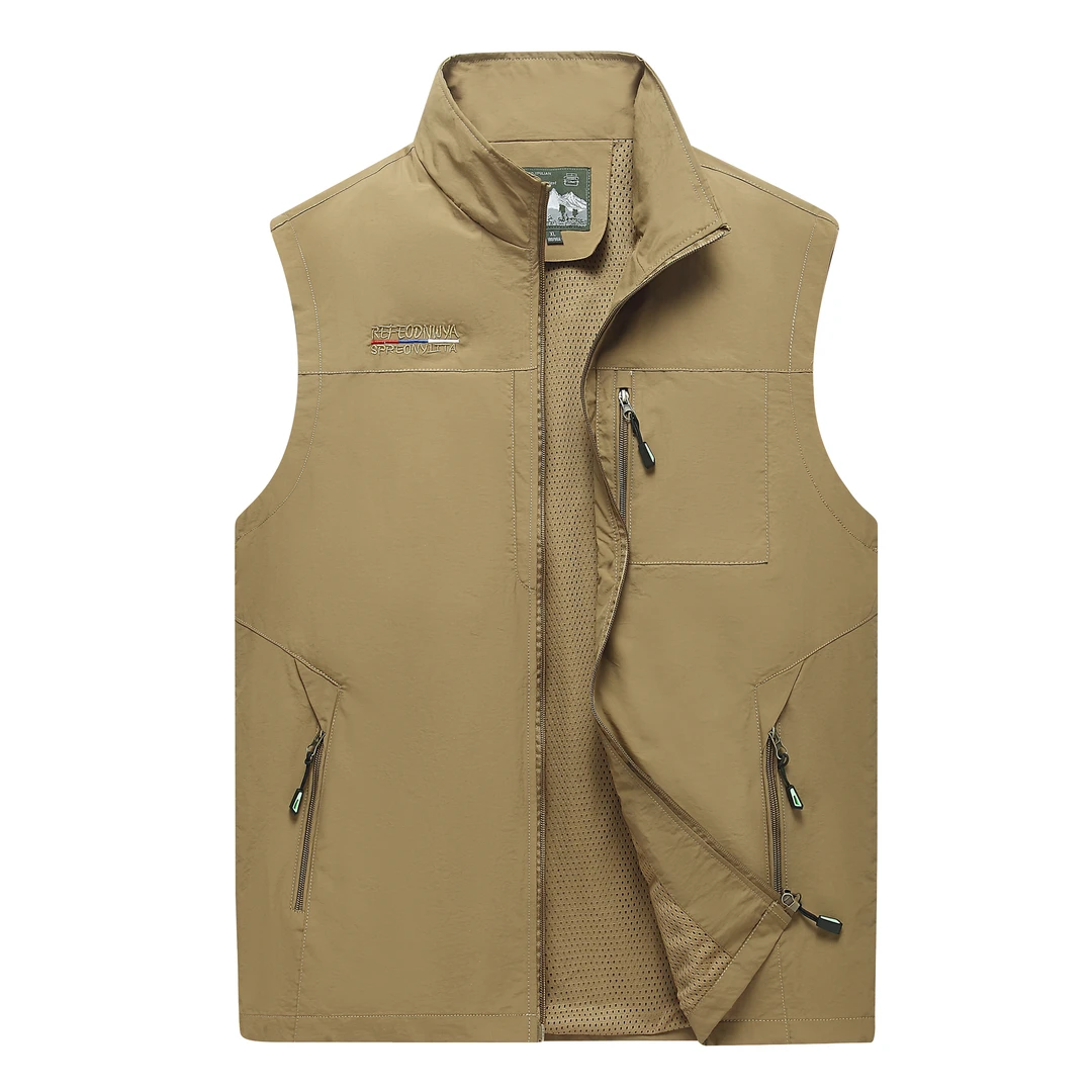 中老年马甲男春秋款大码爸爸装男士背心坎肩新款休闲男上衣2025