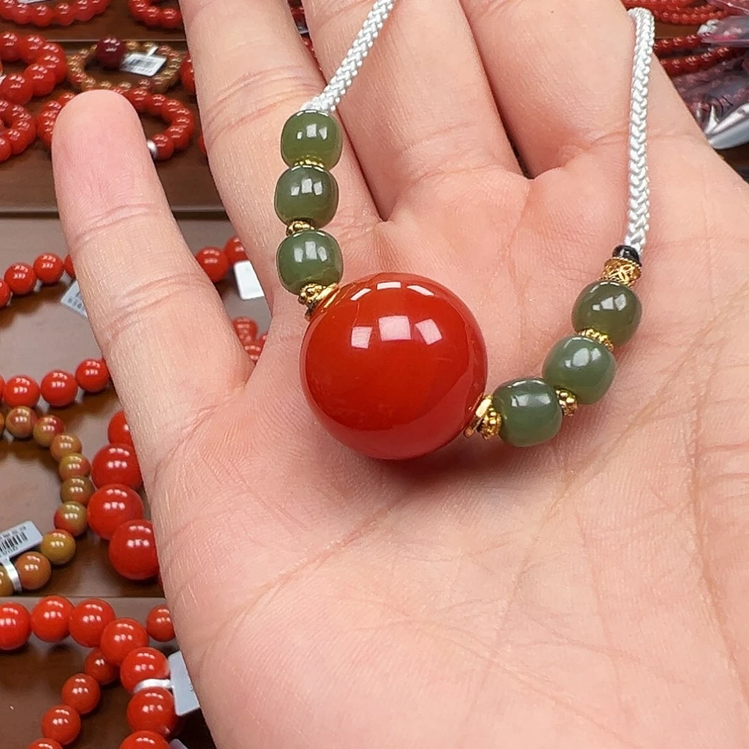 南红玛瑙未镶嵌手镯