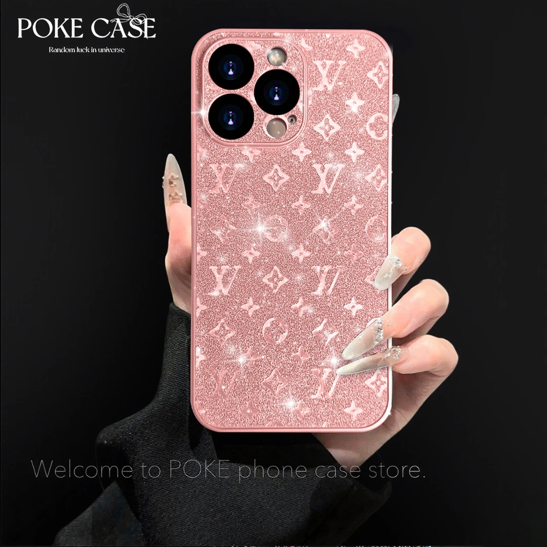 金属漆玻璃闪粉片适用苹果17PROMAX华为vivo小米oppo手链手机壳