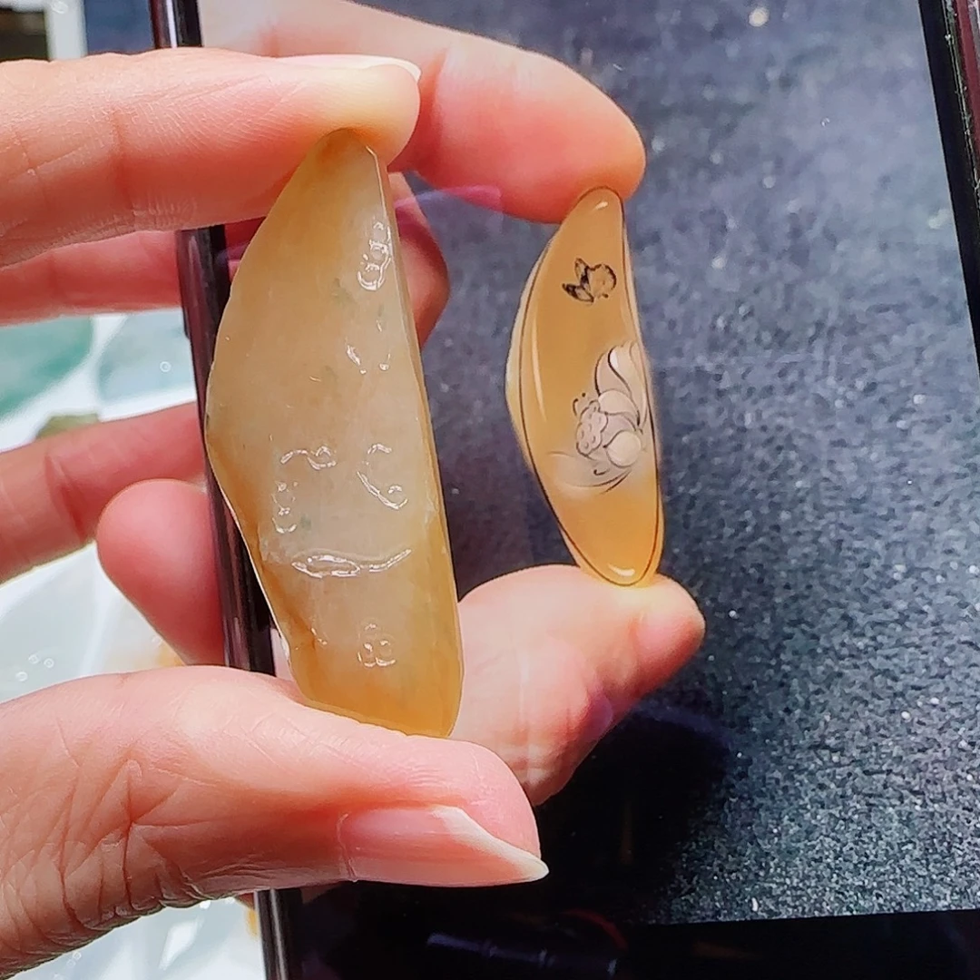 定制翡翠未镶嵌缅甸翡翠挂件