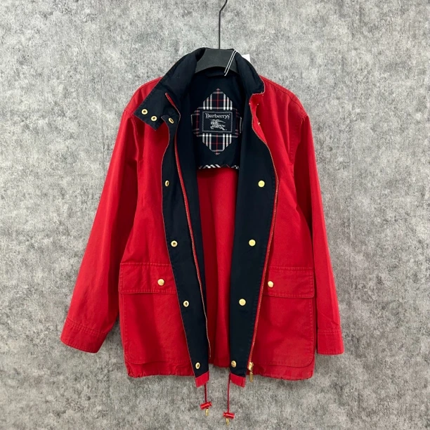 95新 BURBERRY/博柏利 红色夹克外套