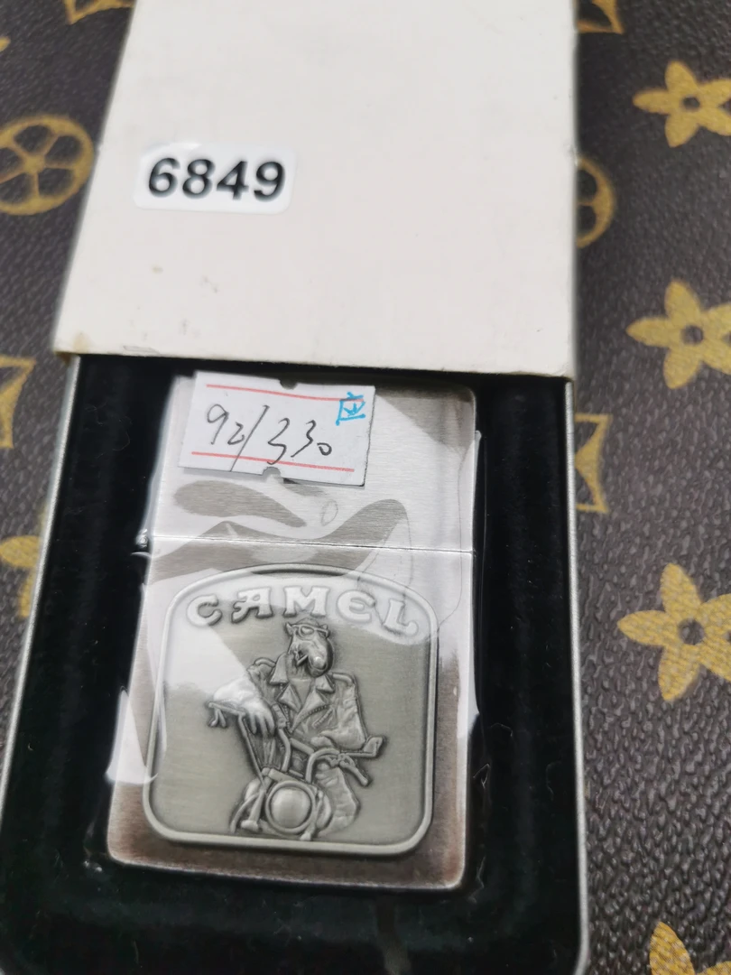 Zippo打火机回血92E午夜铬贴章骆驼-6849