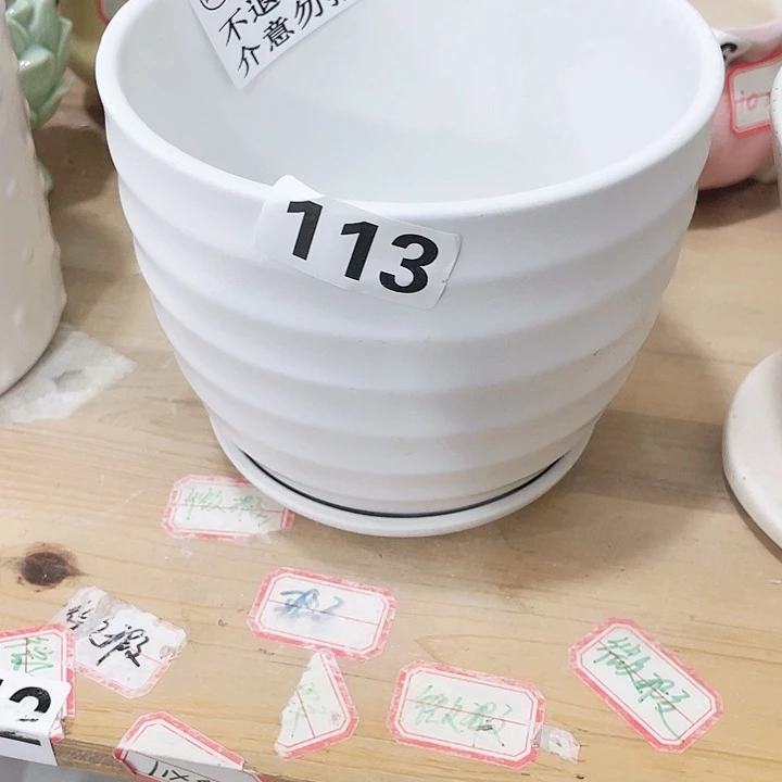 花盆陶瓷款式12包邮