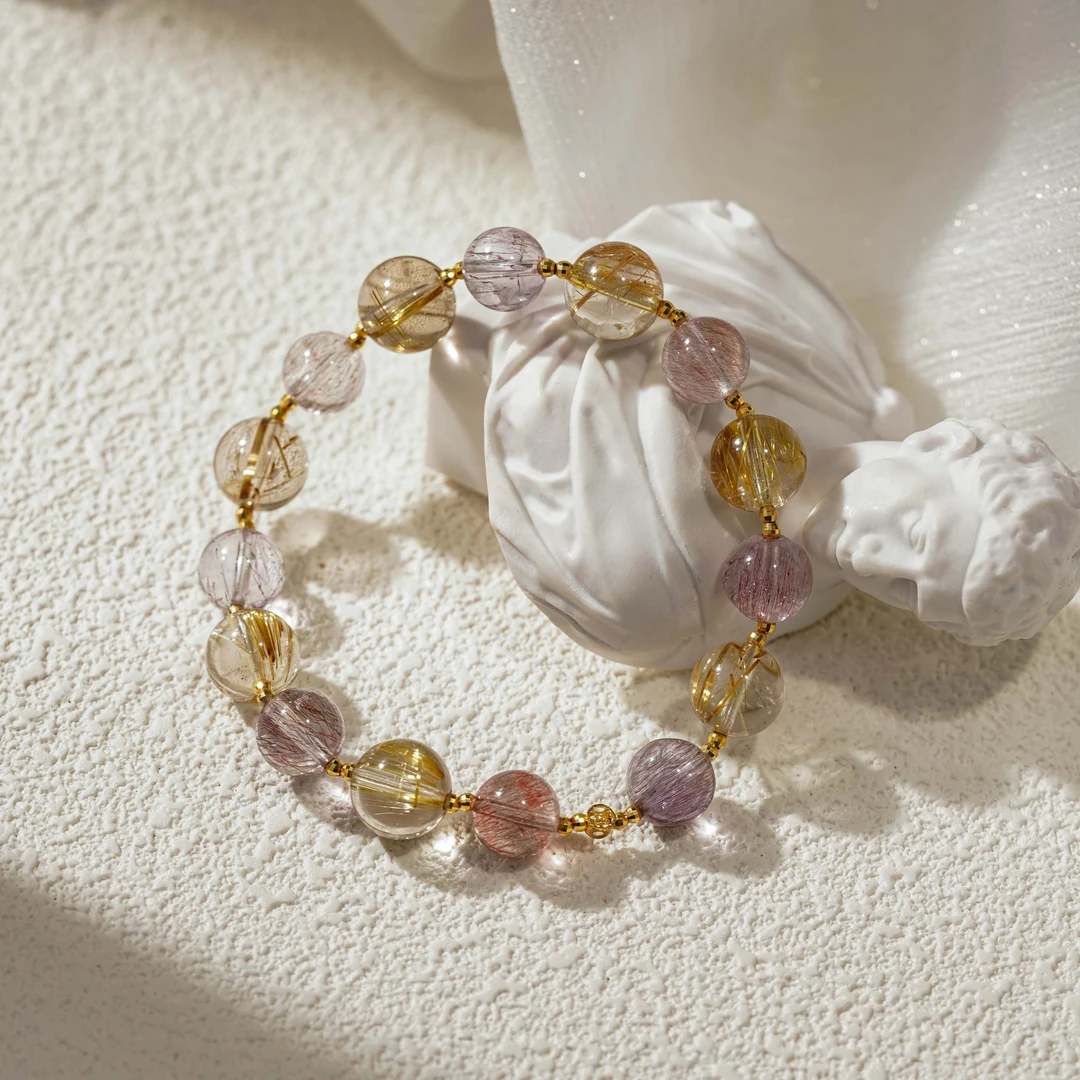 【九紫钱丰】水晶手串（天然珠宝多样性发其一）