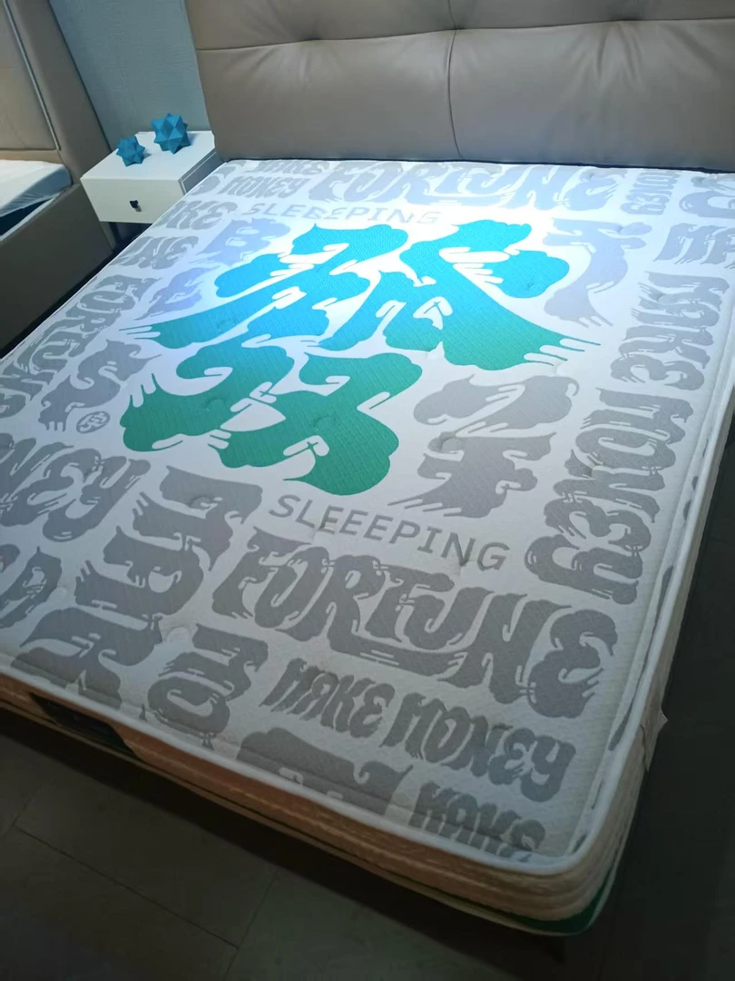 圆型独立静音袋装簧软硬适中弹簧床垫防水透气幼儿双面吸汗防滑