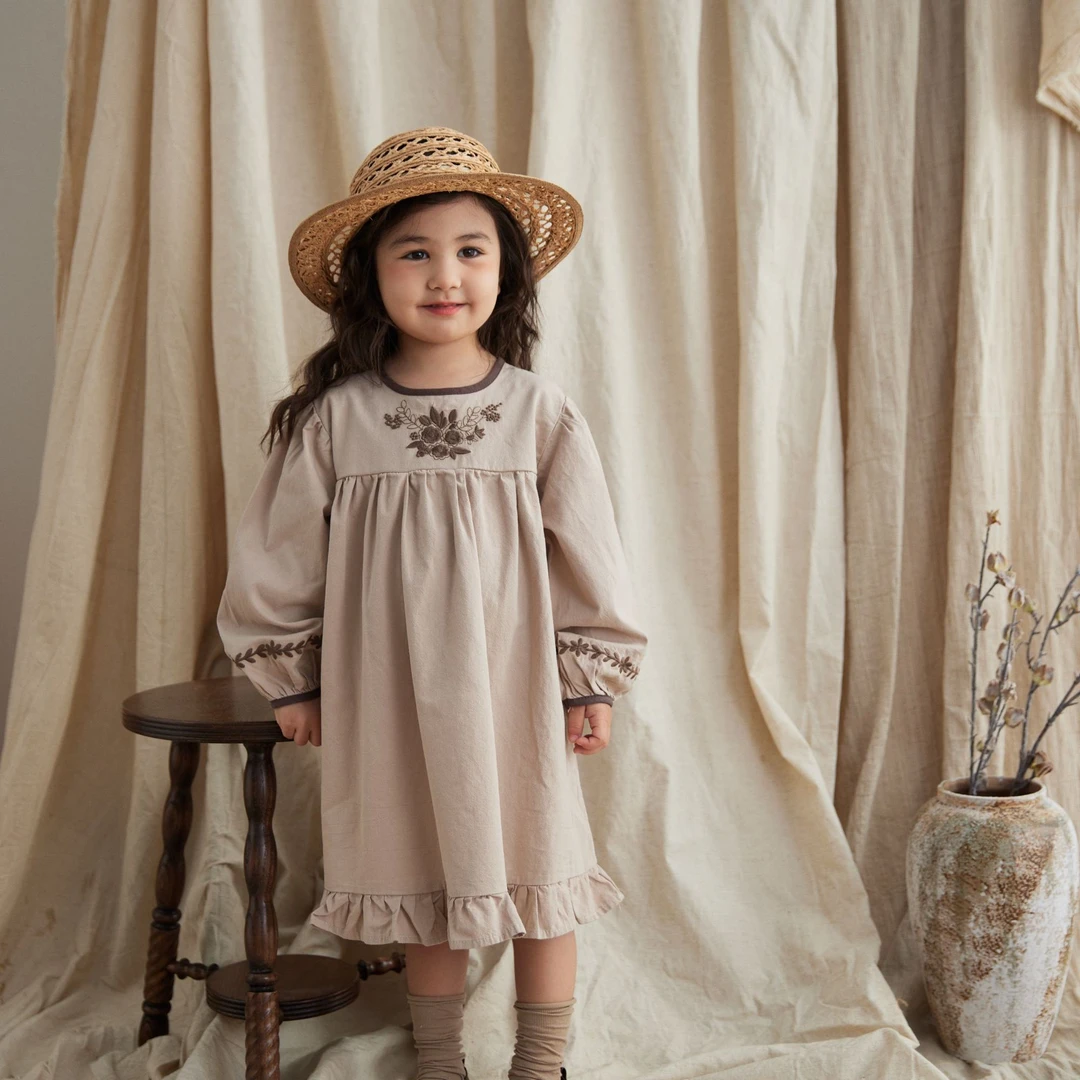 101-199森系女童春秋连衣裙