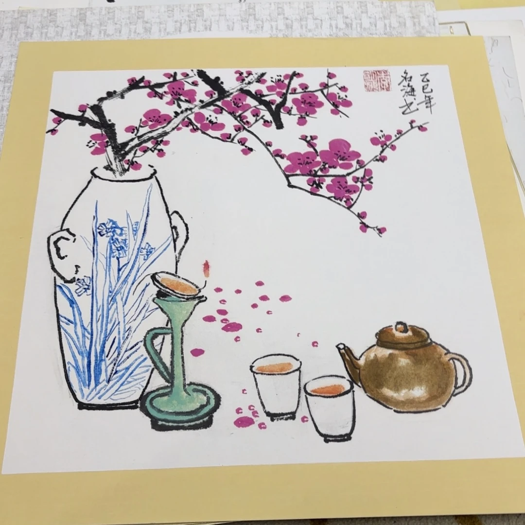 国画50-50斗方卡纸童