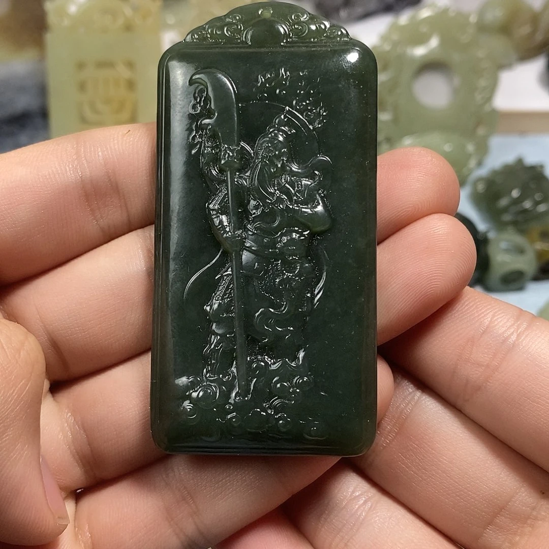 和田玉未镶嵌挂件