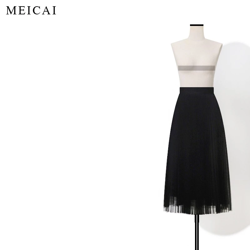 美裁 百褶大裙摆 气质仙女裙！纯手工钉珠轻盈飘逸度假纱裙