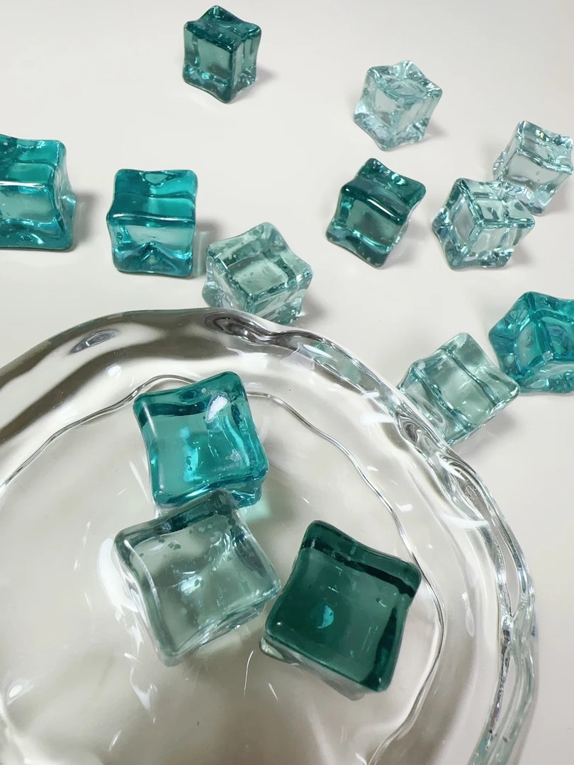 【冰流幻境】夜光细闪星空冰块DIY手工摆件