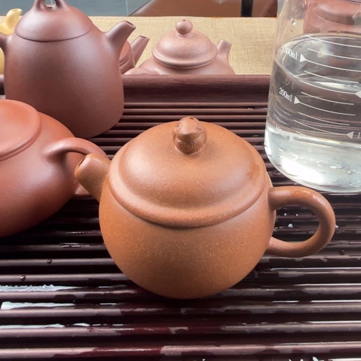 紫砂茶壶五彩段小胖150cc