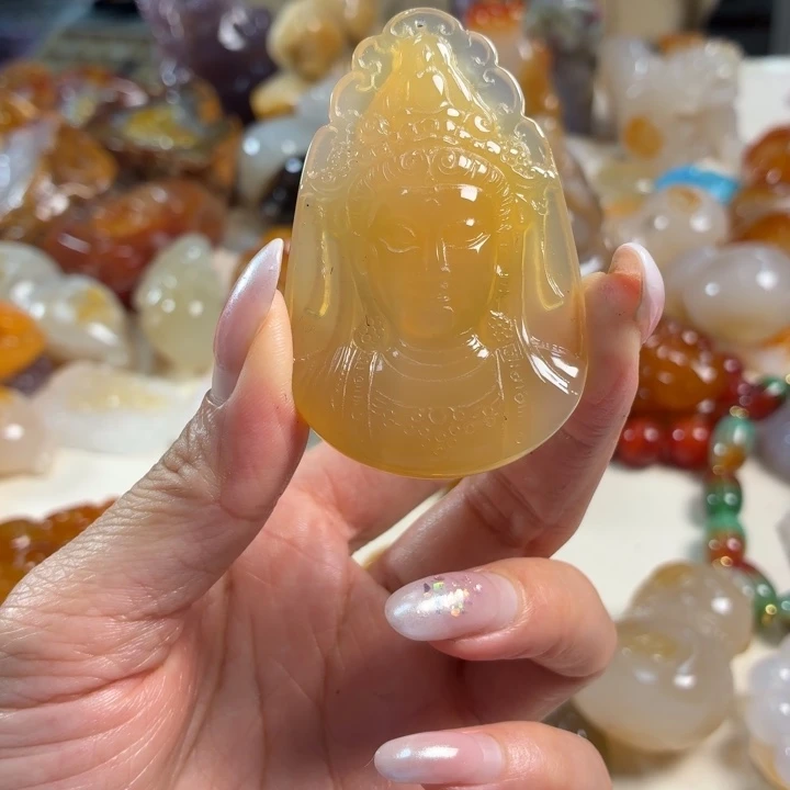 玛瑙/玉髓未镶嵌吊坠(不含链)